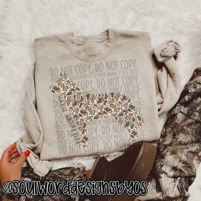 Duck Camo Dogs N-Z - DIGITAL DOWNLOAD