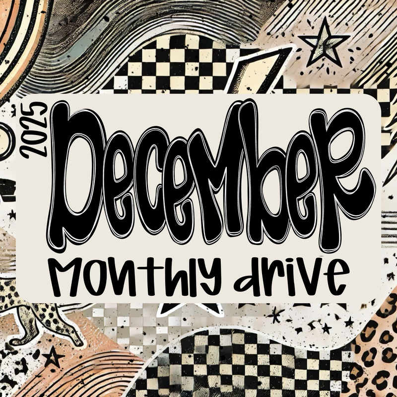 December 2025 PNG Design Drive - DIGITAL DOWNLOAD