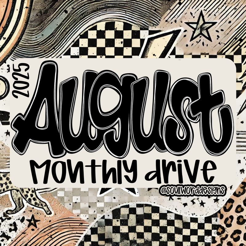 August 2025 PNG Design Drive - DIGITAL DOWNLOAD