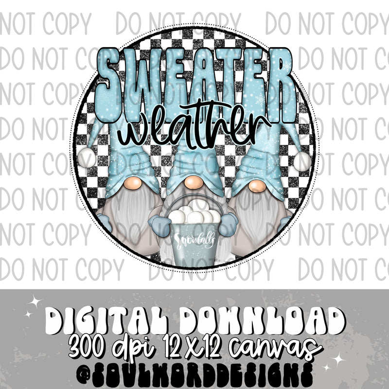 Sweater Weather Gnomes - DIGITAL DOWNLOAD