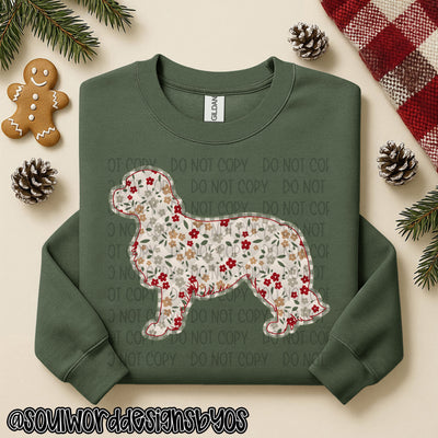Christmas Faux Quilted Dogs Round 2 - DIGITAL DOWNLOAD