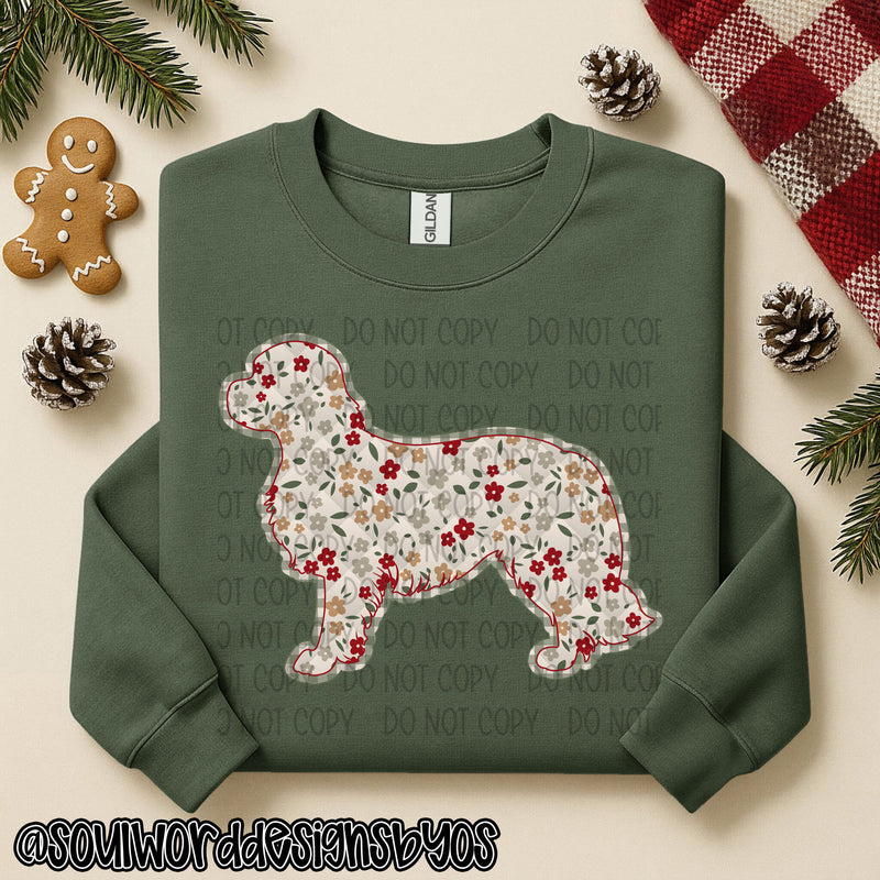 Christmas Faux Quilted Dogs Round 2 - DIGITAL DOWNLOAD