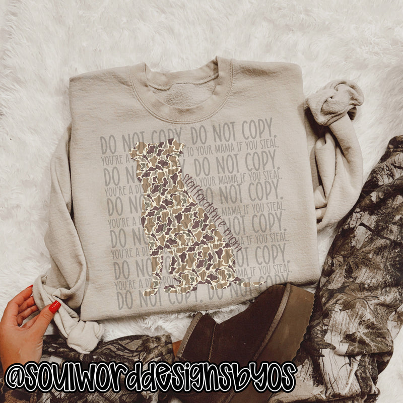 Duck Camo Dogs N-Z - DIGITAL DOWNLOAD