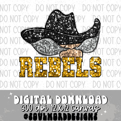 Rebels Sequin Mascot - DIGITAL DOWNLOAD