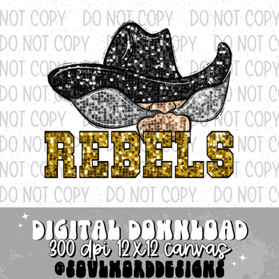 Rebels Sequin Mascot - DIGITAL DOWNLOAD