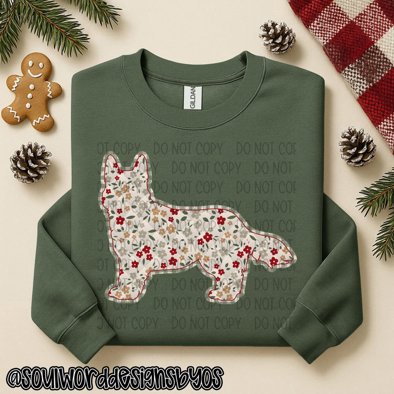 Christmas Faux Quilted Dogs Round 2 - DIGITAL DOWNLOAD