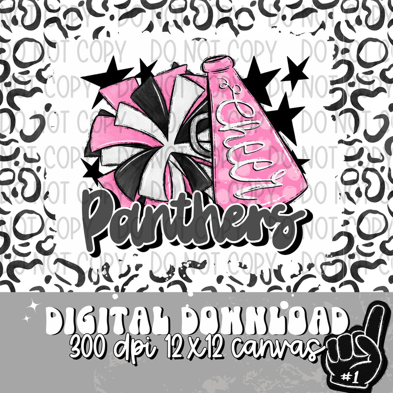 Panthers Pink Cheer - DIGITAL DOWNLOAD