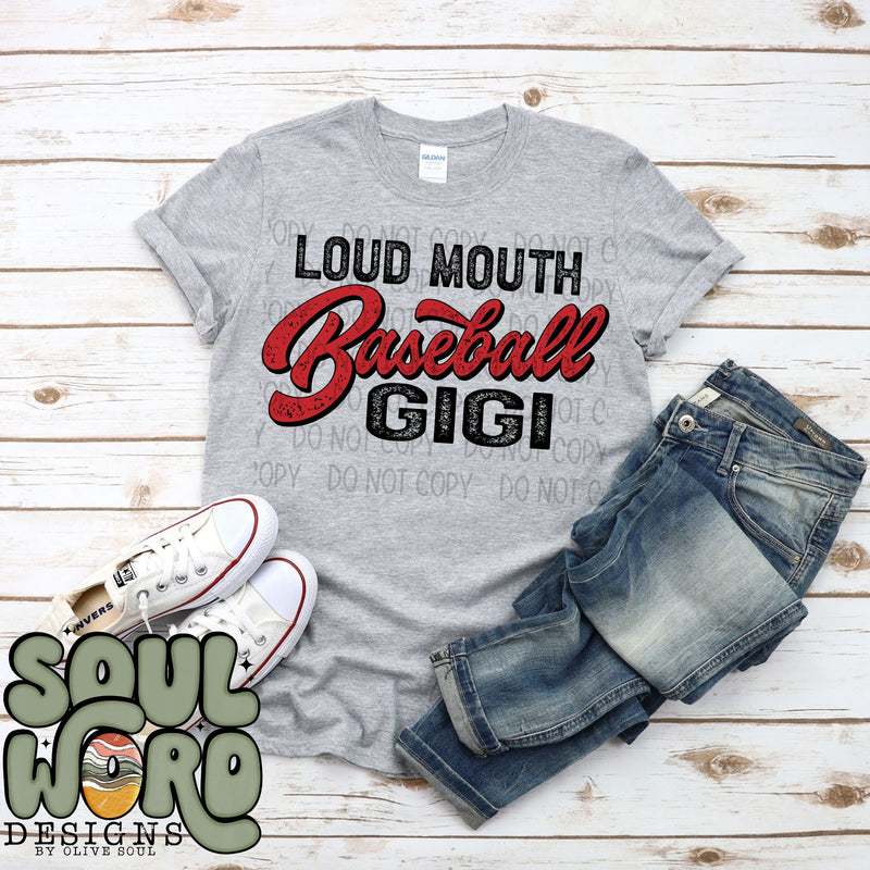 Loud Mouth Baseball Title Variations - DIGITAL DOWNLOAD