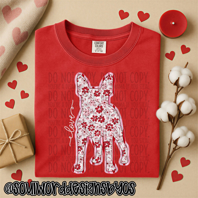 Valentine Faux Quilted Dogs - DIGITAL DOWNLOAD