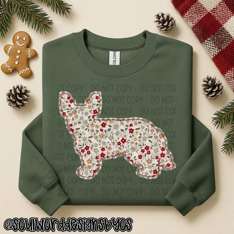 Christmas Faux Quilted Dogs Round 2 - DIGITAL DOWNLOAD