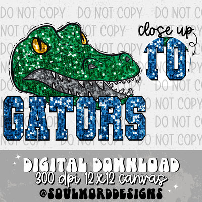 Gators Sequin Mascot - DIGITAL DOWNLOAD