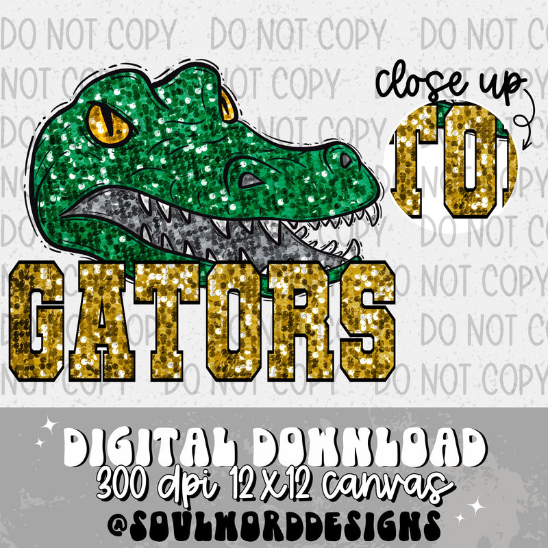 Gators Sequin Mascot - DIGITAL DOWNLOAD