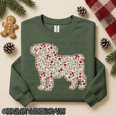 Christmas Faux Quilted Dogs Round 2 - DIGITAL DOWNLOAD