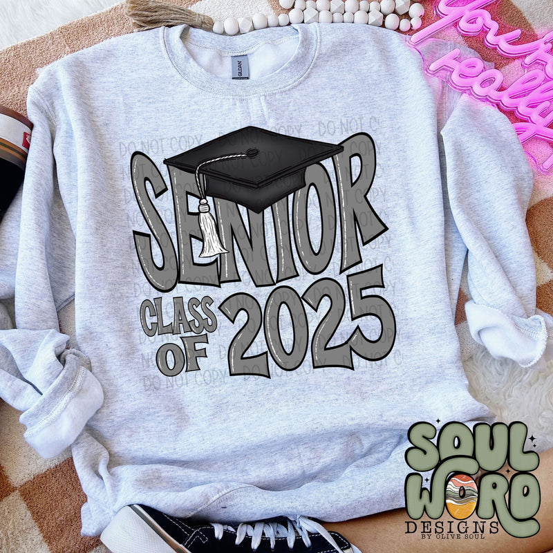 Senior Cap Dark Gray - DIGITAL DOWNLOAD