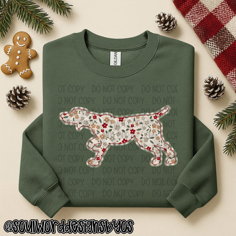 Christmas Faux Quilted Dogs Round 2 - DIGITAL DOWNLOAD