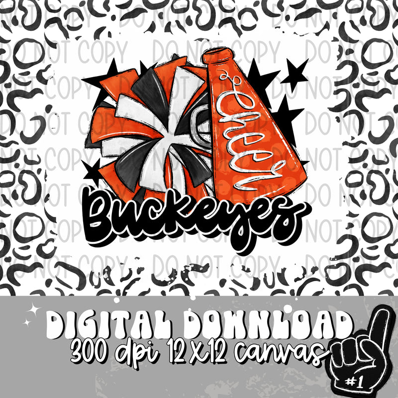 Buckeyes Orange Cheer - DIGITAL DOWNLOAD