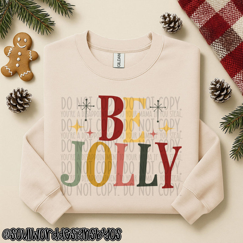 Vintage Be Jolly - DIGITAL DOWNLOAD