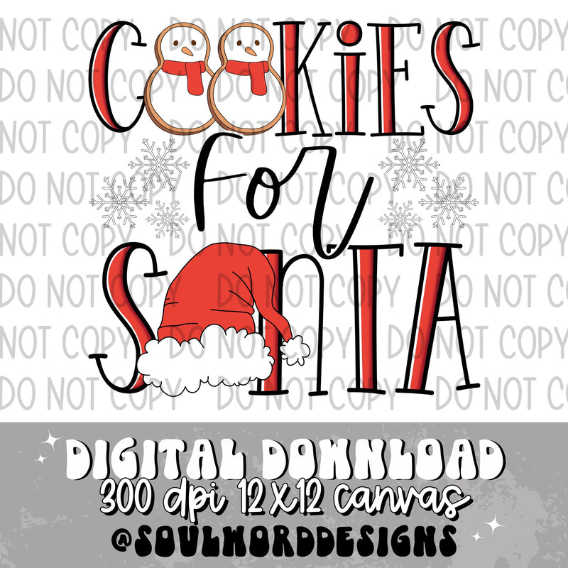 Cookies For Santa - DIGITAL DOWNLOAD