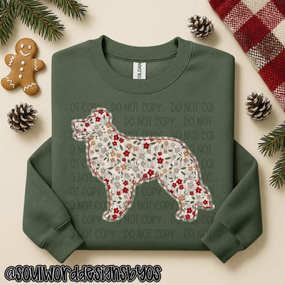 Christmas Faux Quilted Dogs Round 1 - DIGITAL DOWNLOAD