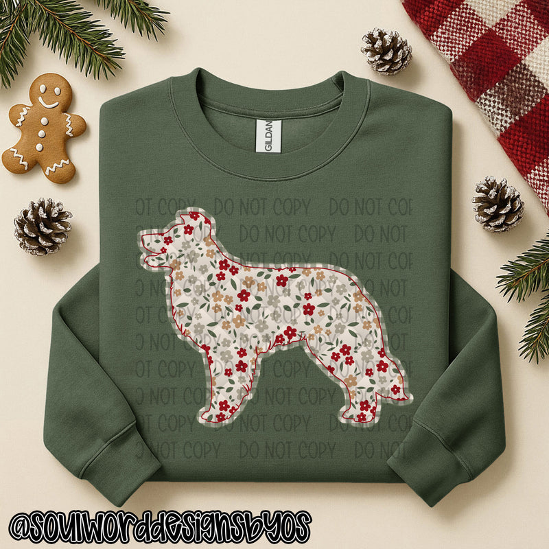 Christmas Faux Quilted Dogs Round 1 - DIGITAL DOWNLOAD
