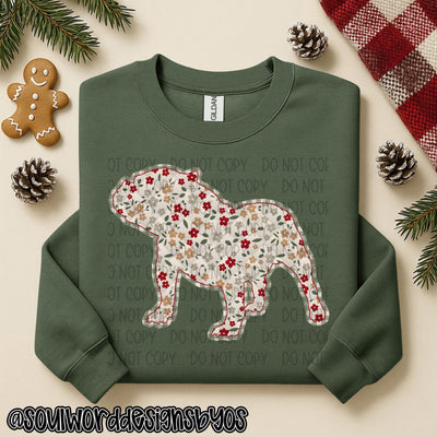 Christmas Faux Quilted Dogs Round 1 - DIGITAL DOWNLOAD