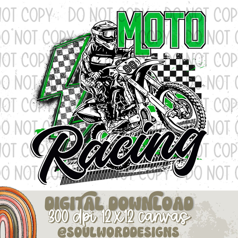 Moto Racing Green - DIGITAL DOWNLOAD