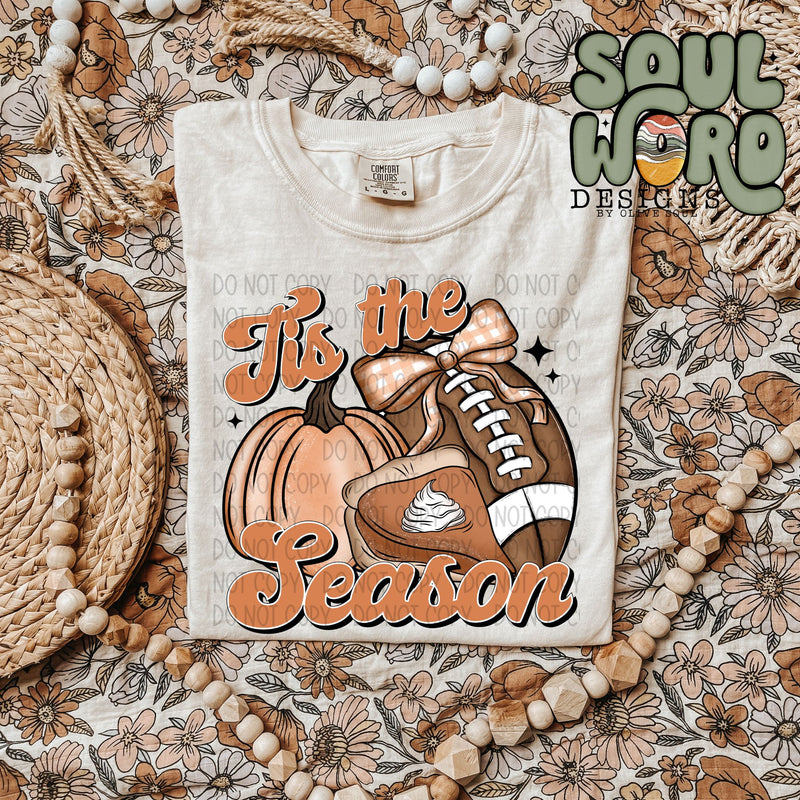 Tis The Season Football Pumpkin Pie - DIGITAL DOWNLOAD