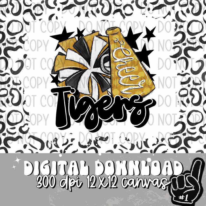 Tigers Gold Cheer - DIGITAL DOWNLOAD