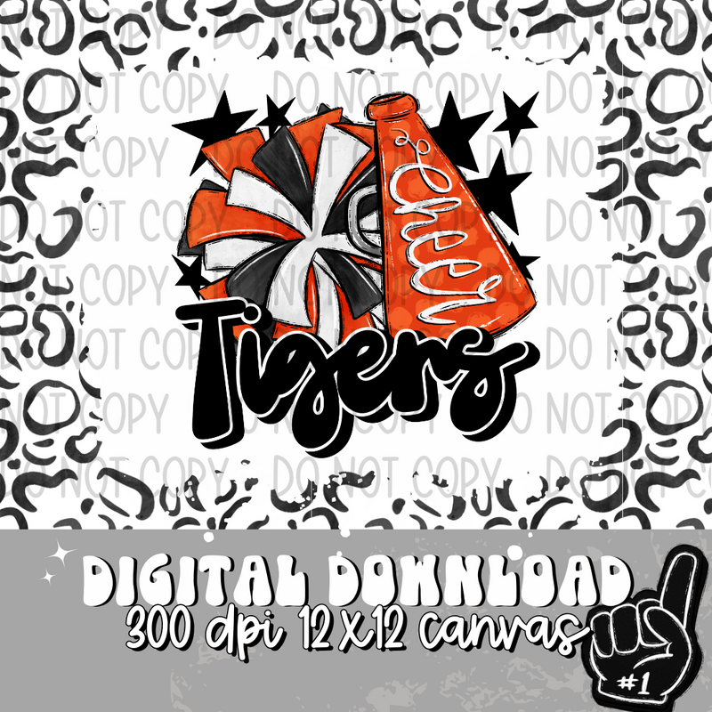 Tigers Orange Cheer - DIGITAL DOWNLOAD