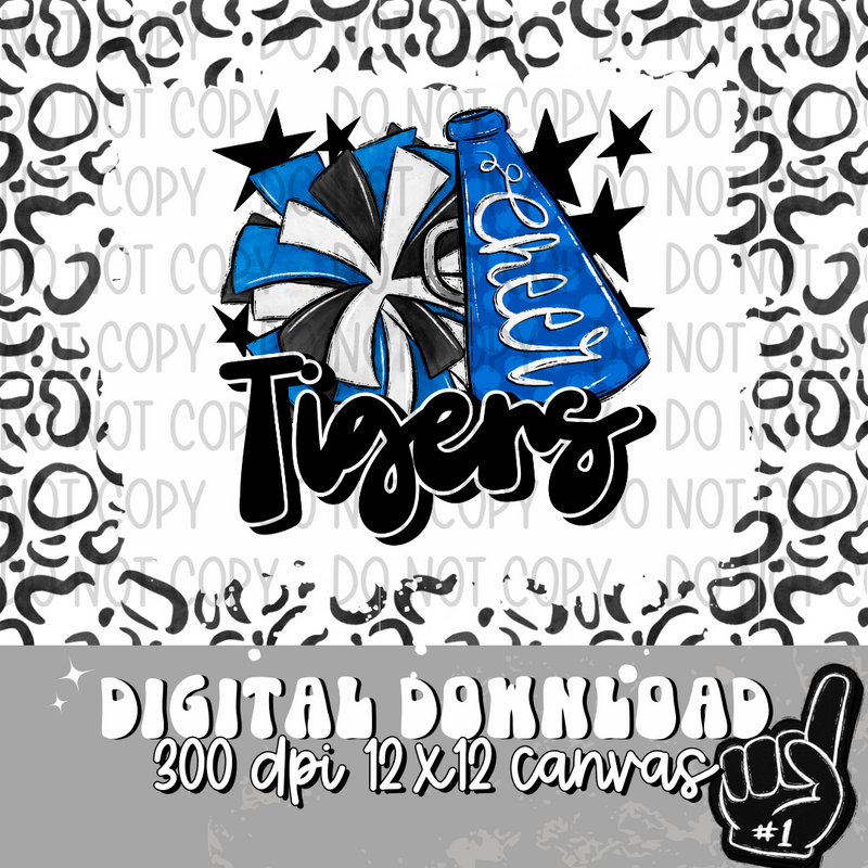 Tigers Royal Blue Cheer - DIGITAL DOWNLOAD