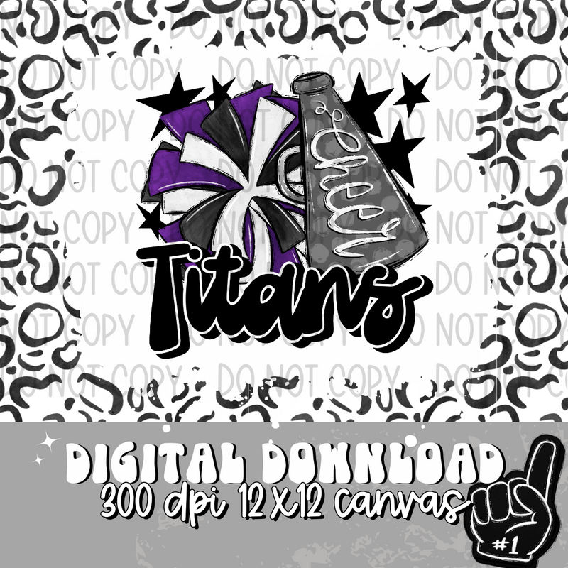 Titans Purple Silver Cheer - DIGITAL DOWNLOAD