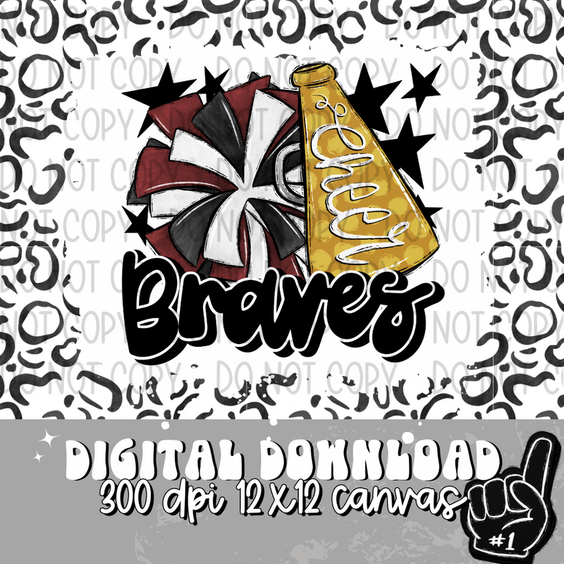 Braves Garnet Gold Cheer - DIGITAL DOWNLOAD