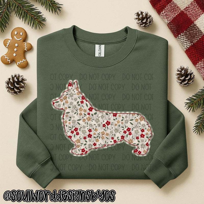 Christmas Faux Quilted Dogs Round 1 - DIGITAL DOWNLOAD