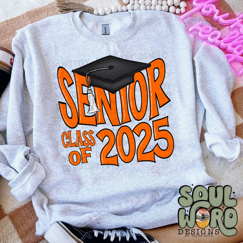 Senior Cap Orange - DIGITAL DOWNLOAD