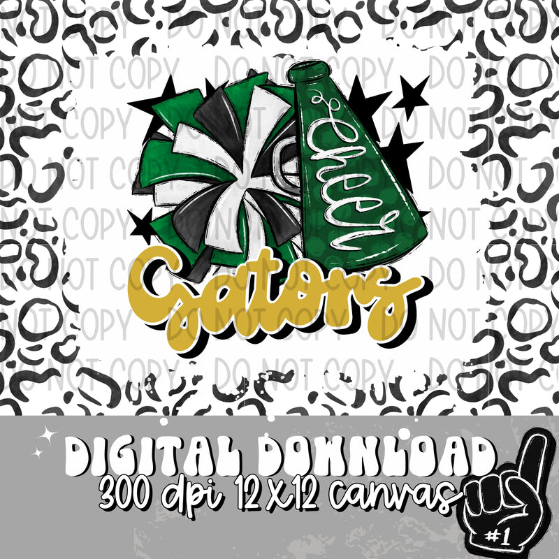 Gators Green Gold Cheer - DIGITAL DOWNLOAD