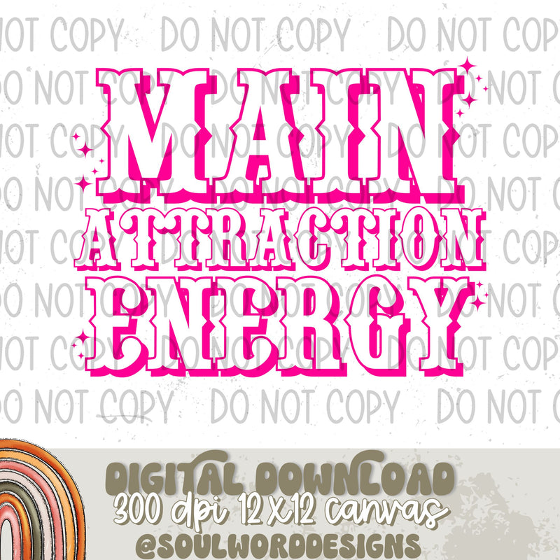 Main Attraction Energy Pink White - DIGITAL DOWNLOAD