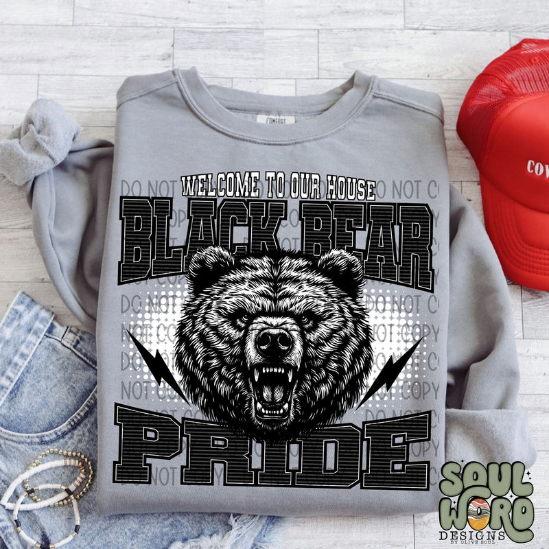 Welcome To Our House Black Bear Pride - DIGITAL DOWNLOAD