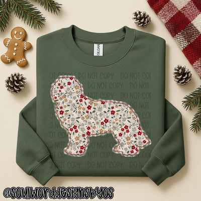 Christmas Faux Quilted Dogs Round 2 - DIGITAL DOWNLOAD
