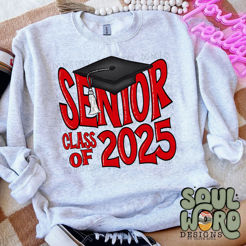 Senior Cap Red - DIGITAL DOWNLOAD