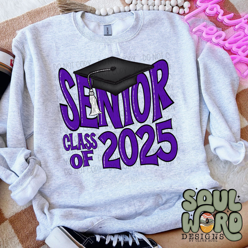 Senior Cap Purple - DIGITAL DOWNLOAD