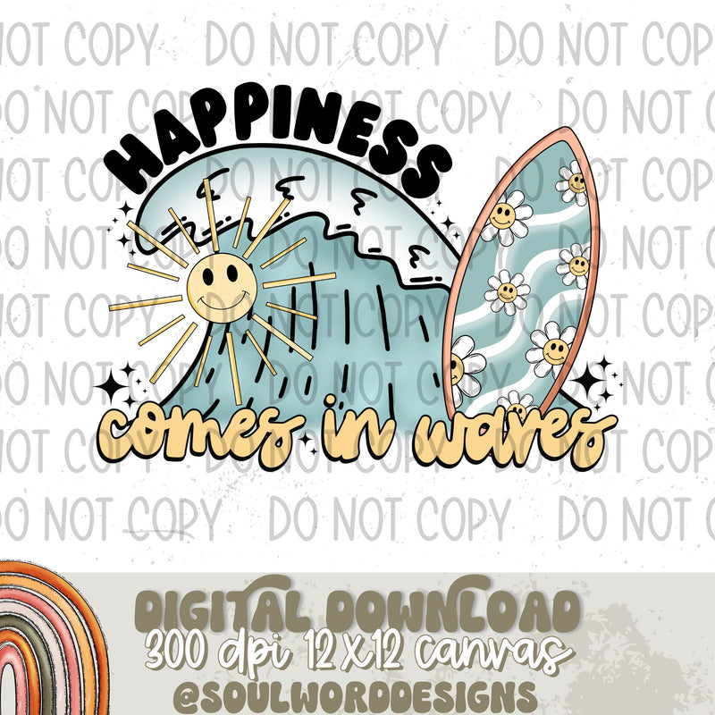 Happiness Comes In Waves - DIGITAL DOWNLOAD