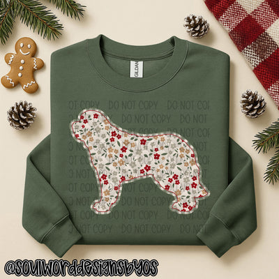Christmas Faux Quilted Dogs Round 2 - DIGITAL DOWNLOAD