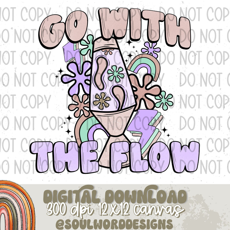 Go With The Flow Lava Lamp - DIGITAL DOWNLOAD
