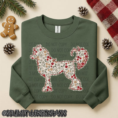 Christmas Faux Quilted Dogs Round 3 - DIGITAL DOWNLOAD