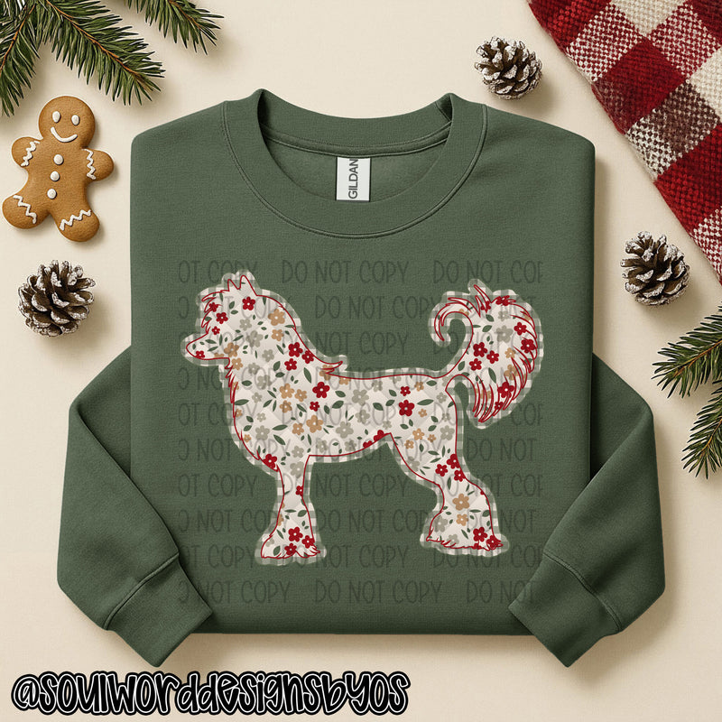 Christmas Faux Quilted Dogs Round 3 - DIGITAL DOWNLOAD
