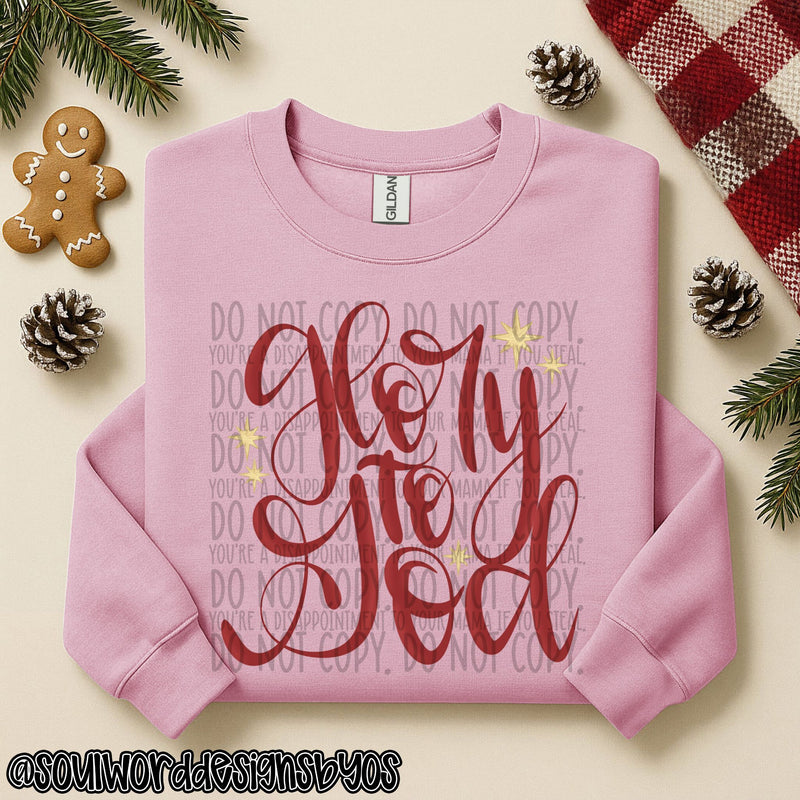 Glory To God Red - DIGITAL DOWNLOAD