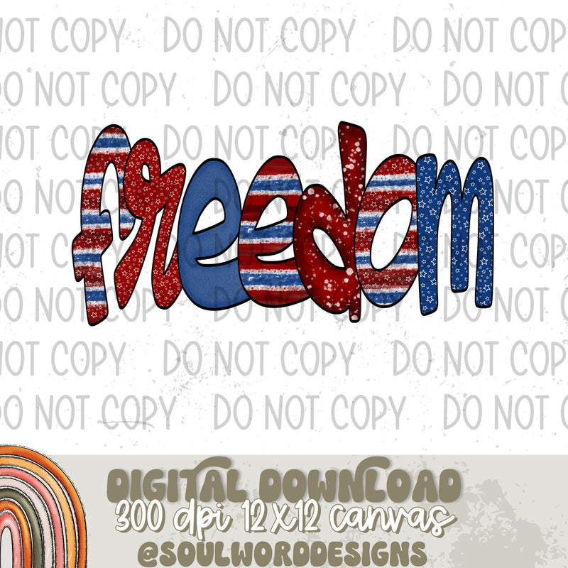 Freedom Doodle - DIGITAL DOWNLOAD