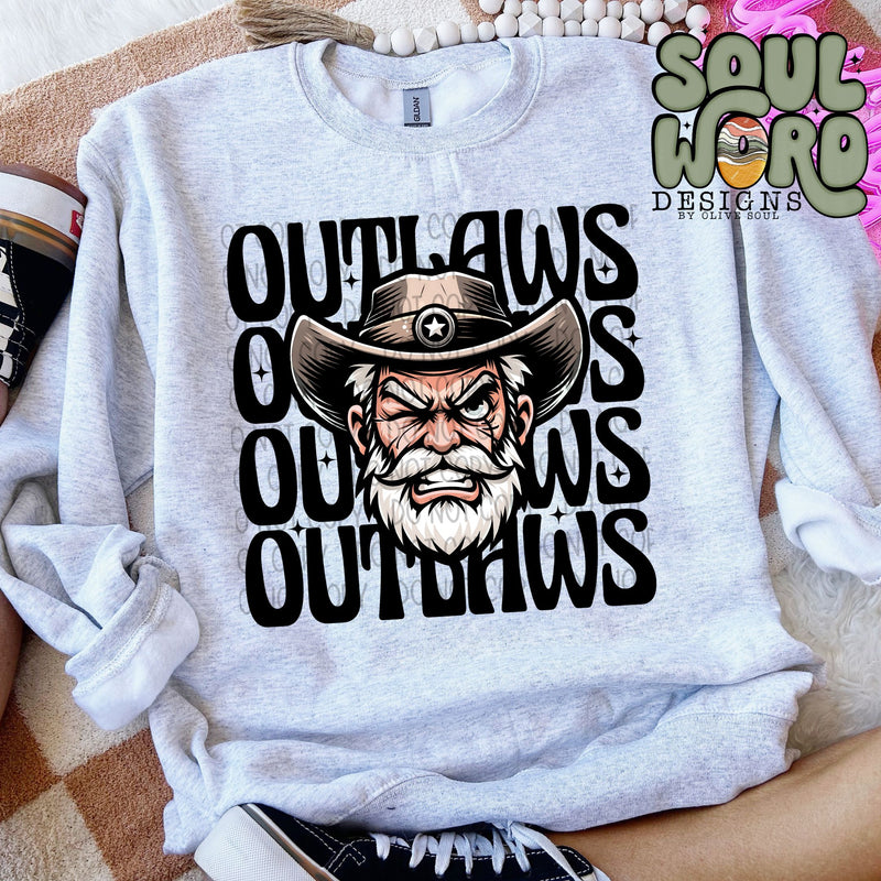 Outlaws Winking Mascot - DIGITAL DOWNLOAD