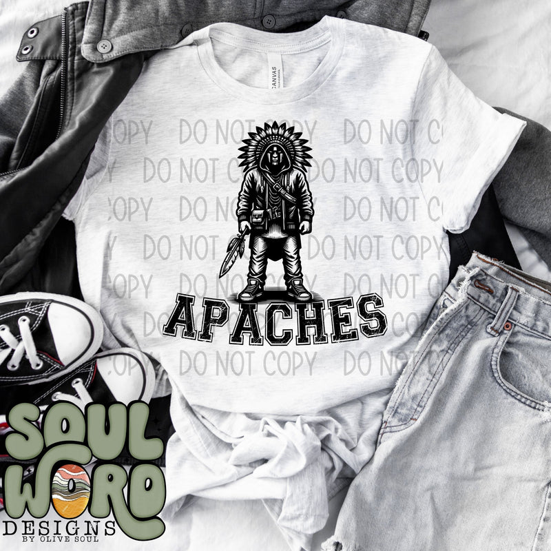 Apaches Cool Mascot - DIGITAL DOWNLOAD