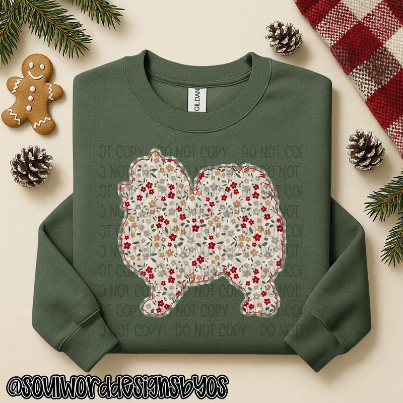 Christmas Faux Quilted Dogs Round 1 - DIGITAL DOWNLOAD